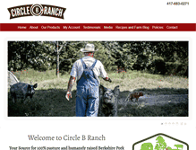 Tablet Screenshot of circlebranchpork.com